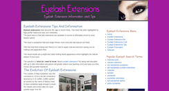 Desktop Screenshot of eyelashextensionstips.com